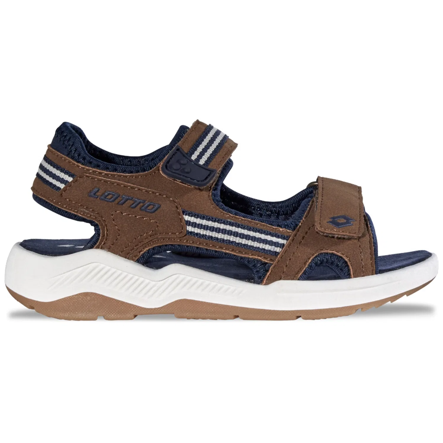 Детский городские сандалии с Flexkerben Lotto, Brown-Navy