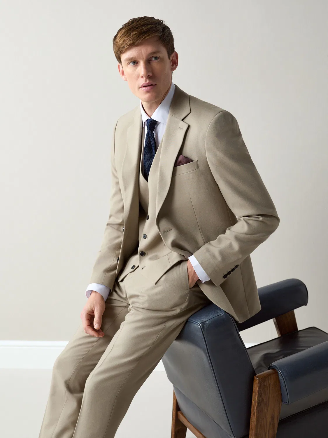 Пиджак костюмный Slim Fit Stone Next, Серый