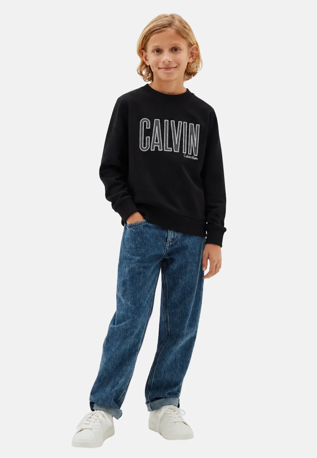 Толстовка с аппликацией Calvin - толстовка Calvin Klein Jeans, Pvh Black-Beh — фото 2