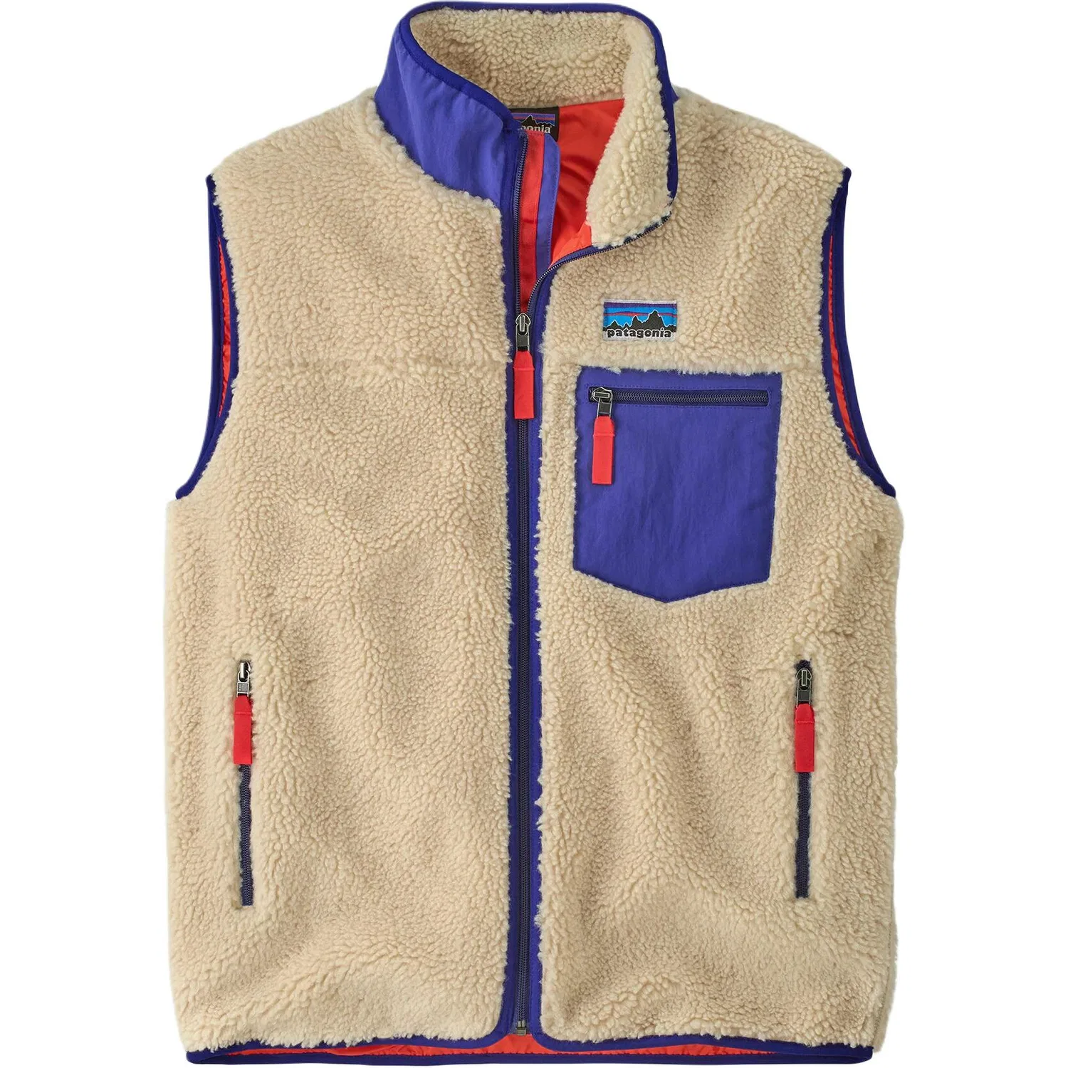 Мужской жилет из флиса с молнией Classic Retro-X Patagonia, Dark Natural w/Basin Green — фото 3