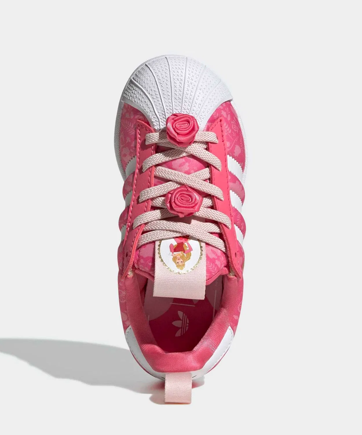 Детские кроссовки с принтом Disney Princess SUPERSTAR QUICKON Adidas, Pink — фото 2