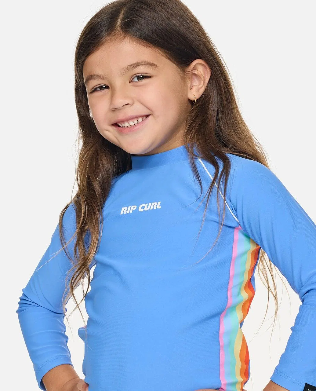 Детская футболка для девочек с принтом Sunshine Revival Rip Curl, Blau — фото 4