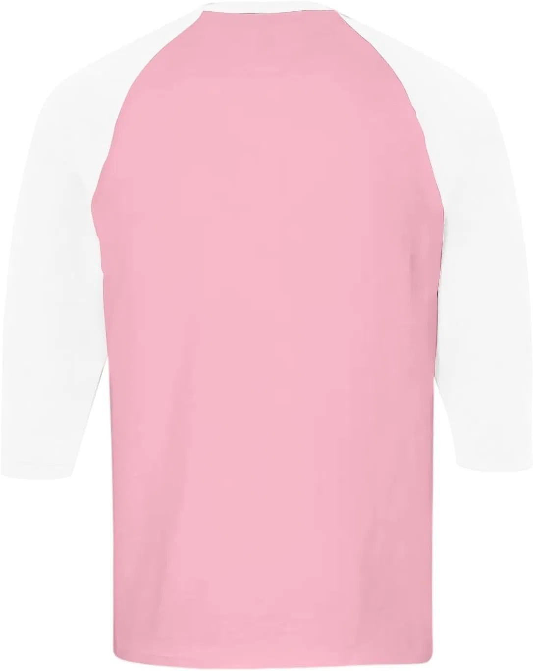 Мужская бейсбольная футболка с рукавом 3/4 Casual Raglan, Pink — фото 4