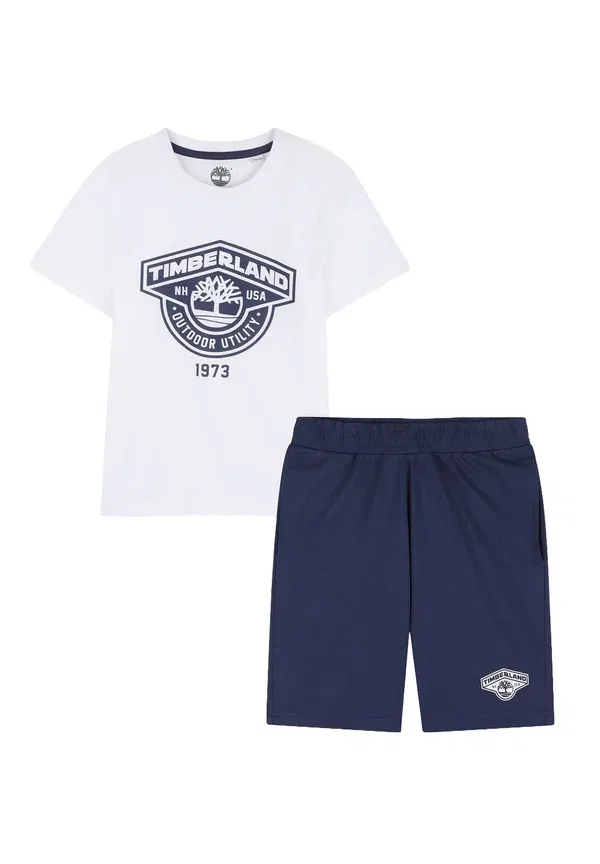 Комплект из шорт и топа, хлопок, Completo bambino - shorts, Timberland, бело-голубой