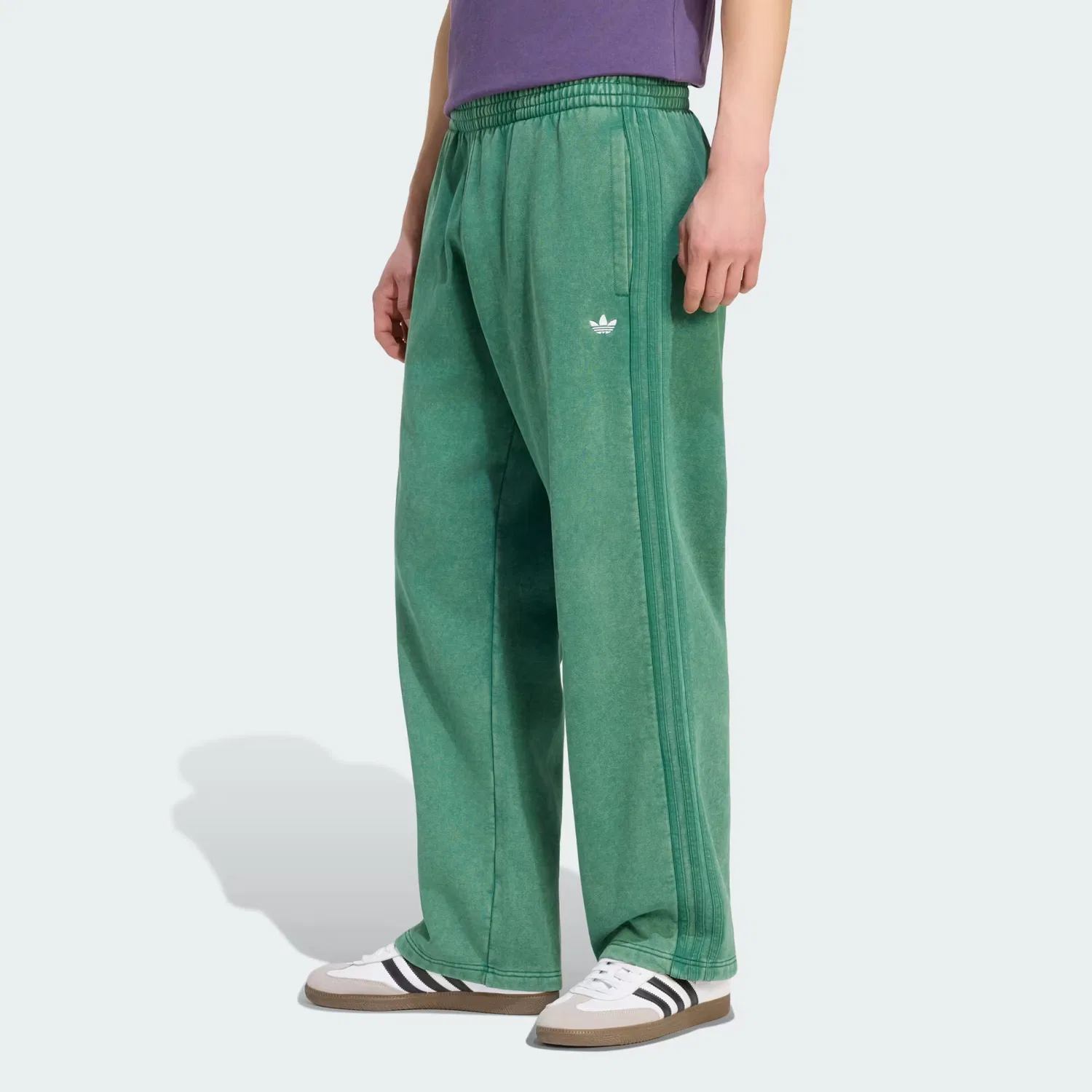 Мужские флисовые брюки свободного кроя Trefoil Essentials Adidas Originals, темно-зеленый