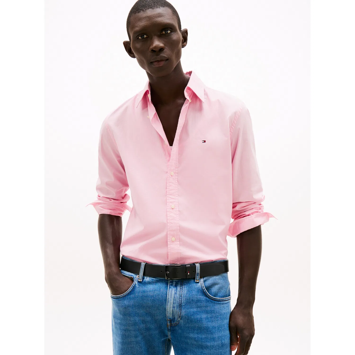 Мужская классическая рубашка из поплина Tommy Hilfiger, Classic Pink