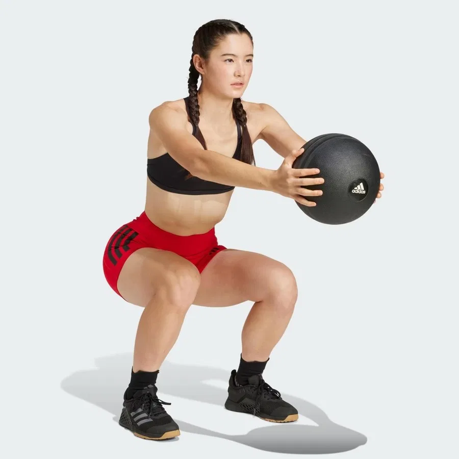 Спортивные леггинсы с высокой посадкой, модель Opt 3s 1/4, adidas, Красный — фото 3
