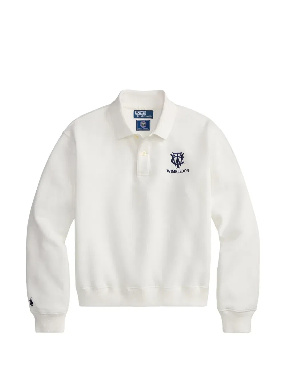 Рубашка-поло Wimbledon с вышивкой Polo Ralph Lauren, бежевый
