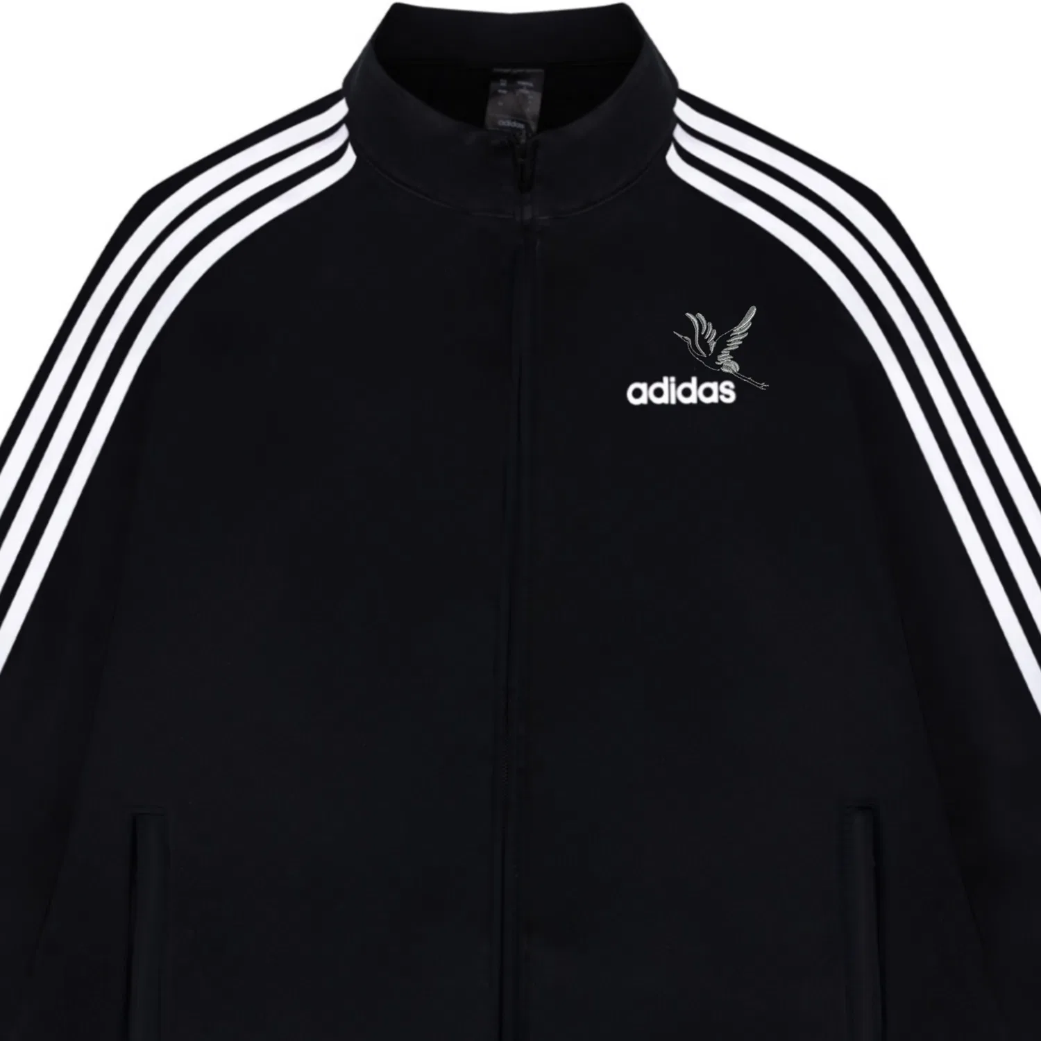 Женское худи с принтом ESSENTIALS Adidas, Chinese Style Black Crane — фото 4