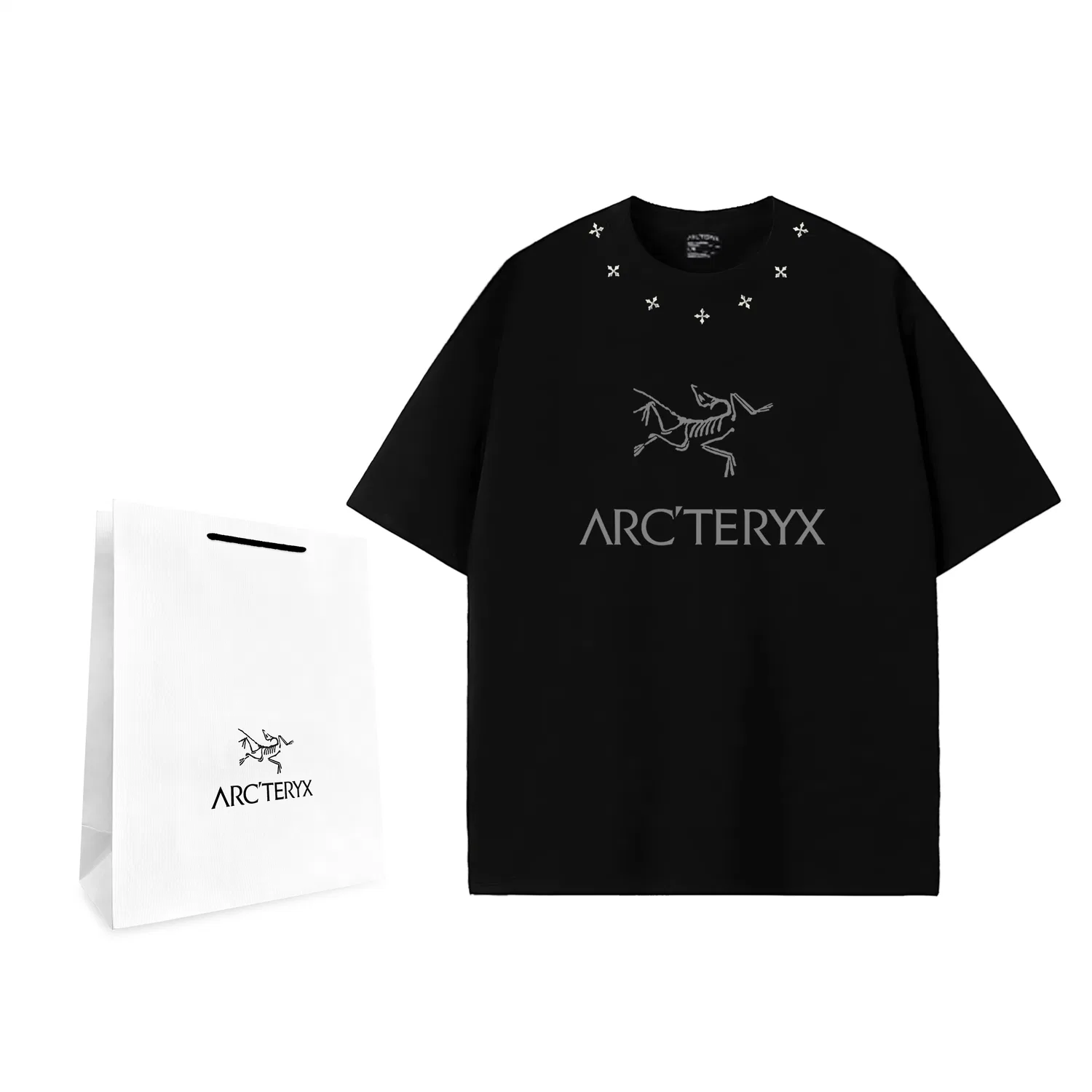 Arcteryx Футболка с принтом Арктерикс Айония, Black