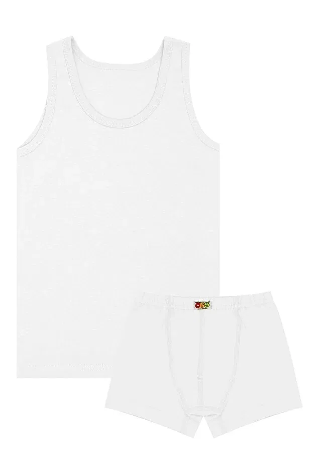 Детское нижнее белье для мальчиков хлопковое комплект Öts, White