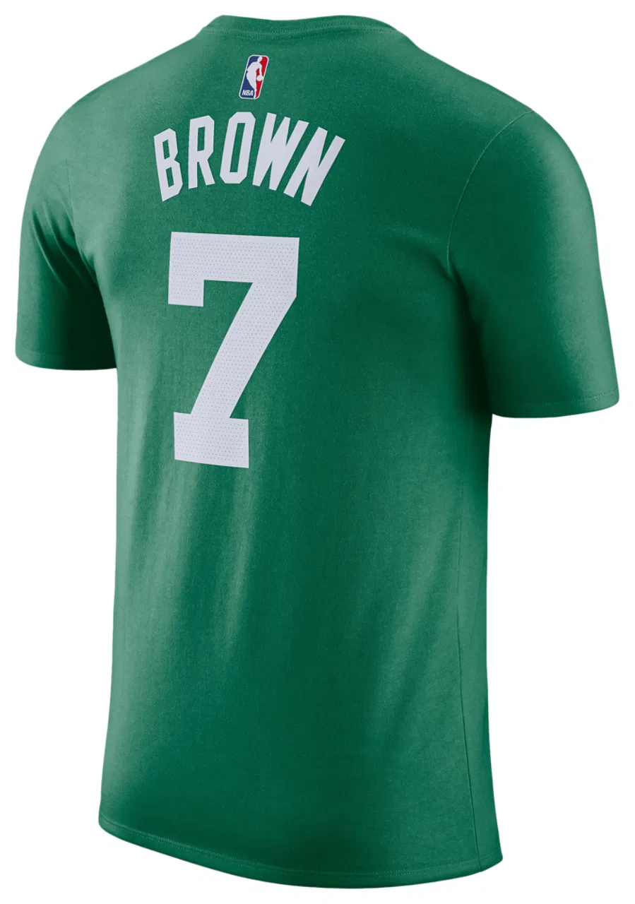Футболка мужская с именем и номером Celtics Nike, цвет White/Kelly Green — фото 3