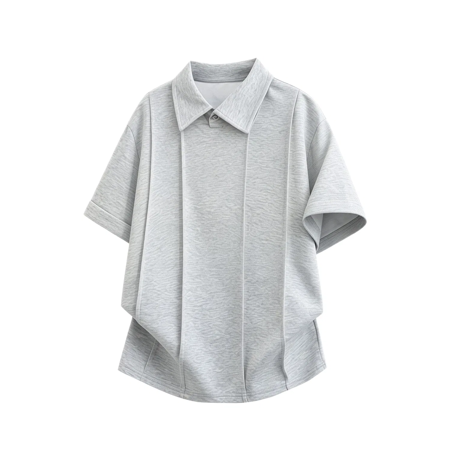 Детская футболка с воротником GWAF, Light Gray