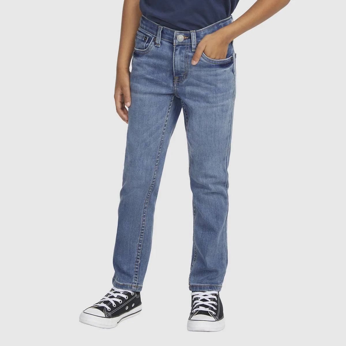 узкие джинсы 510 из экологичной ткани для мальчиков 4-7 лет Levi's, Milestone - Medium Wash — фото 2
