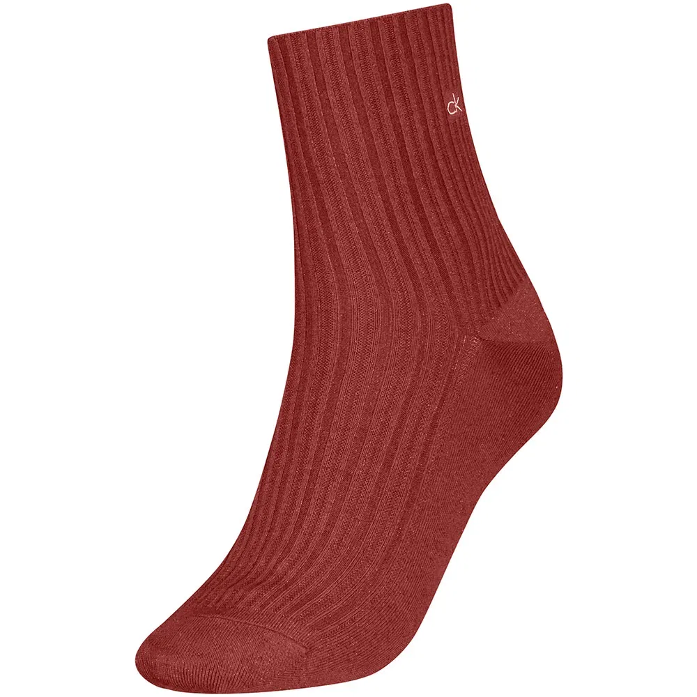 Женские носки с блеском Lurex Rib Calvin klein, Red