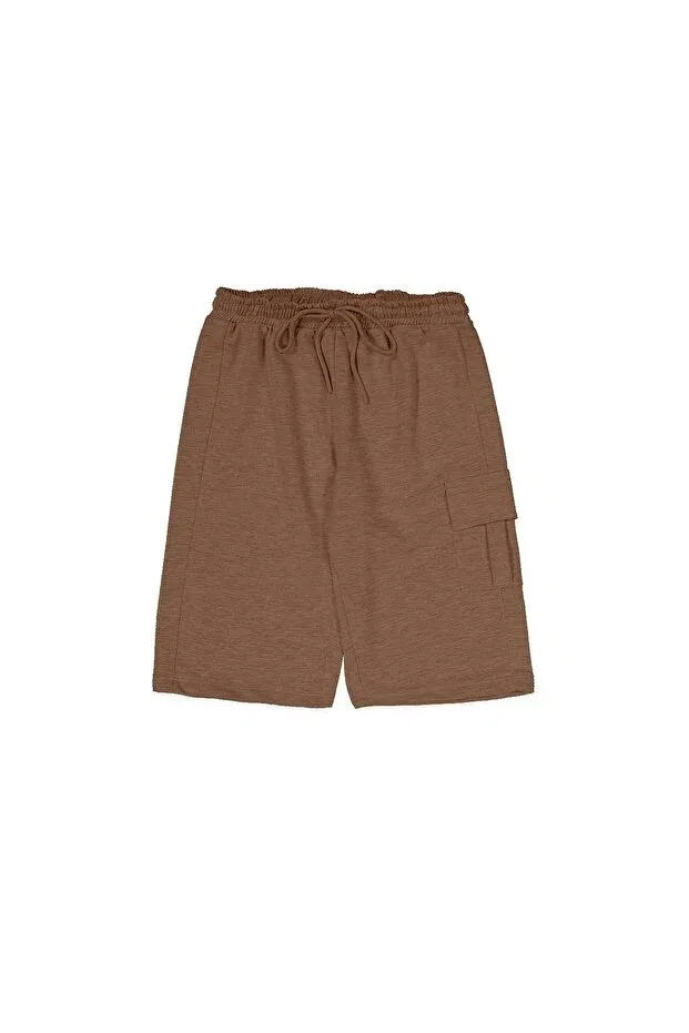 Детский комплект шорт для девочек хлопковый Divonette, Yellow Beige Brown Mustard — фото 2