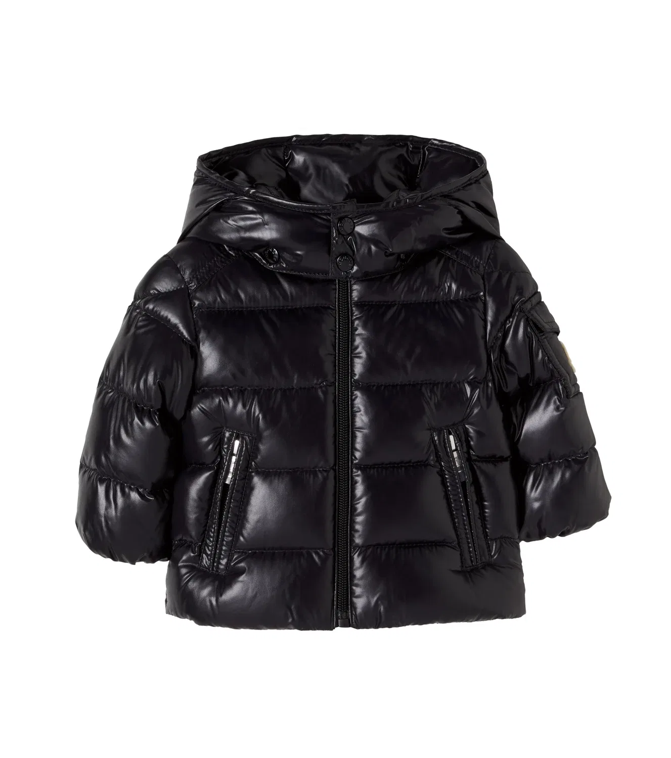 Пуховик Baby Maya Moncler Enfant, черный