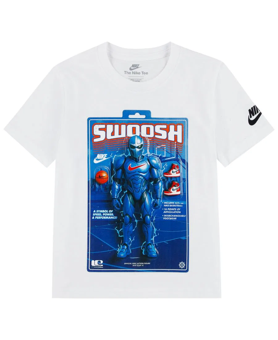 Футболка с принтом Swoosh Action Figure Nike, White