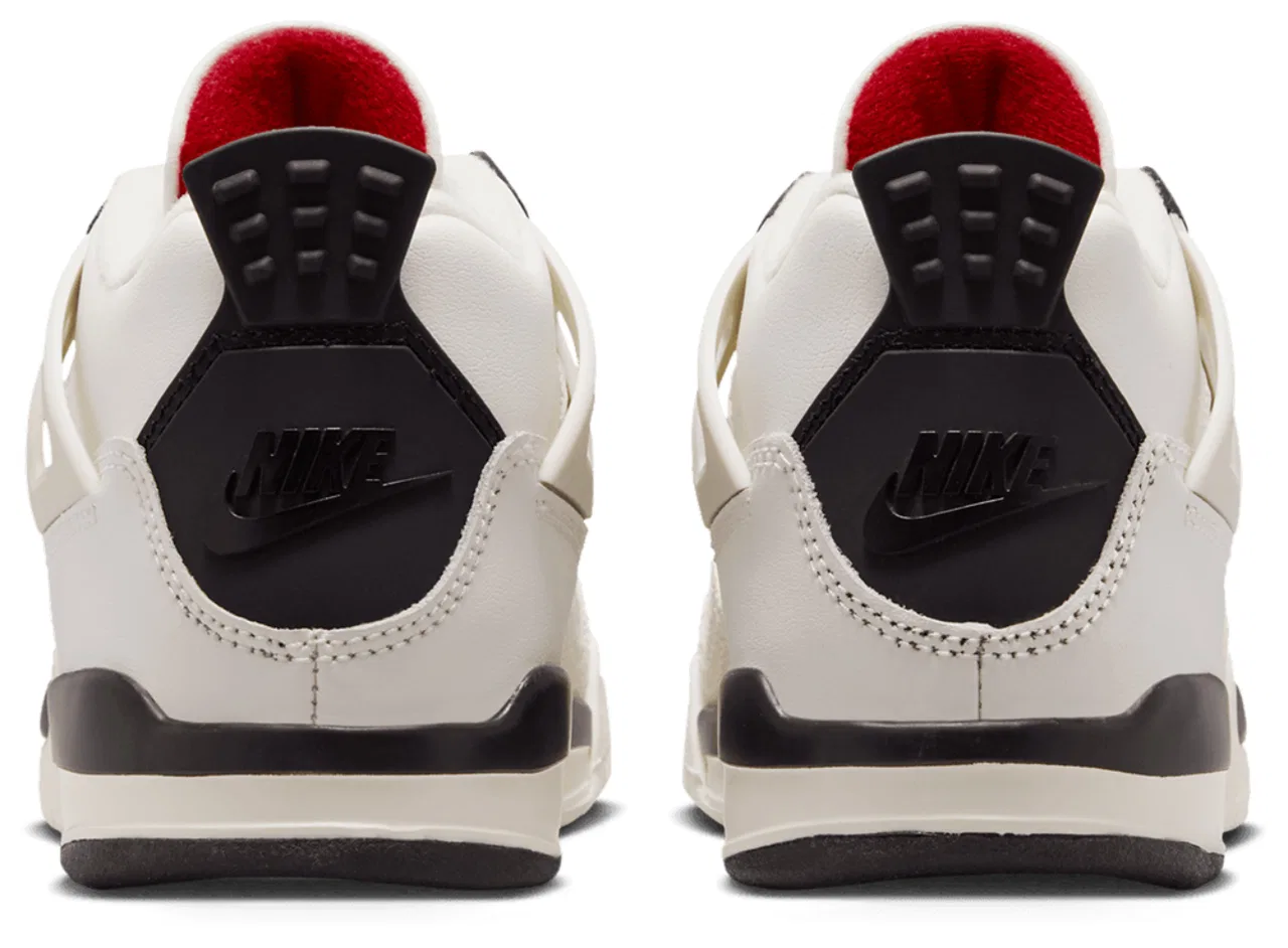 Кроссовки для мальчиков Performance Basketball Jordan Retro 4, цвет Red/White/Black — фото 3