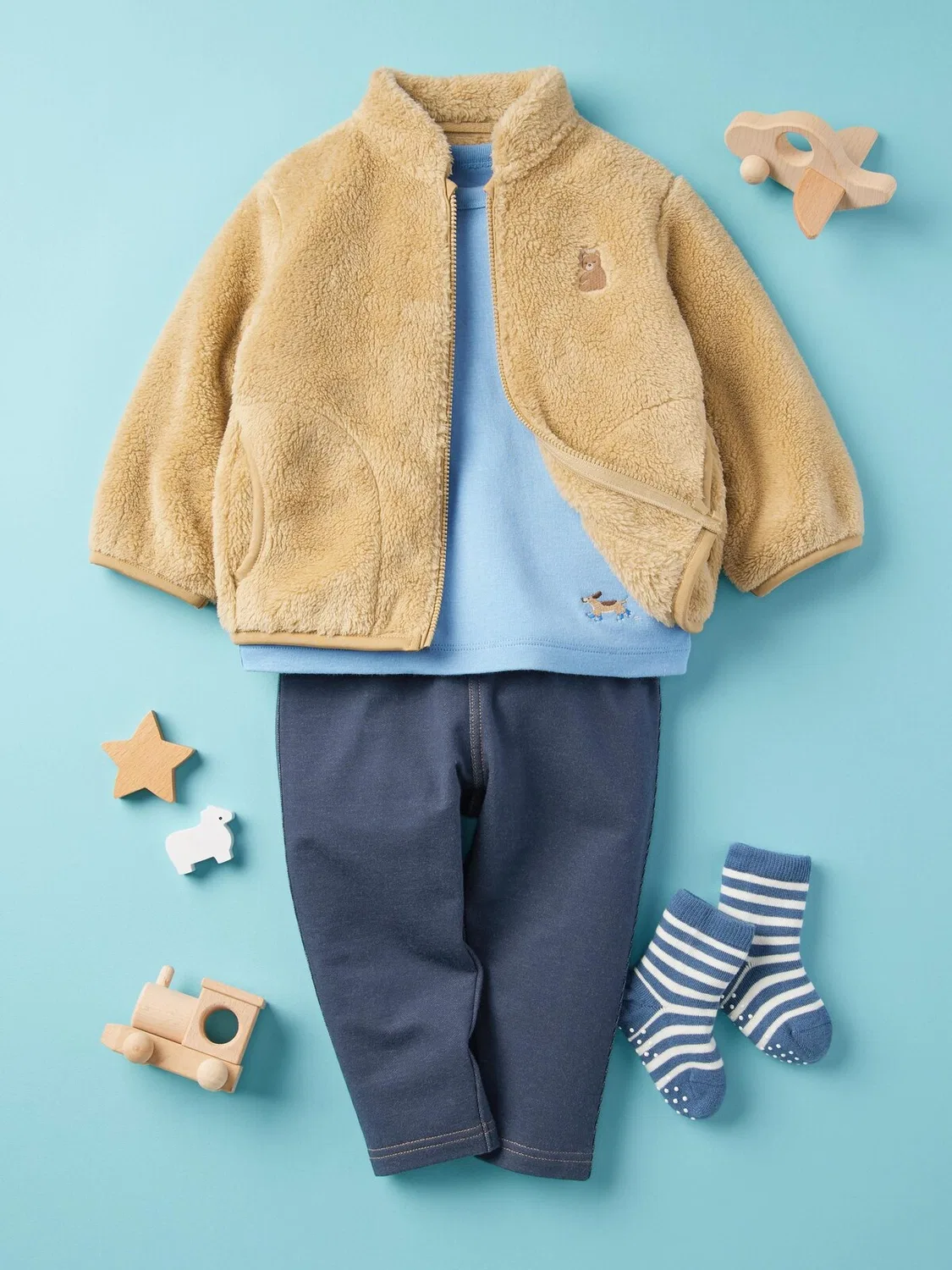 Леггинсы Uniqlo, полная длина, свободный крой, темно-синий — фото 4