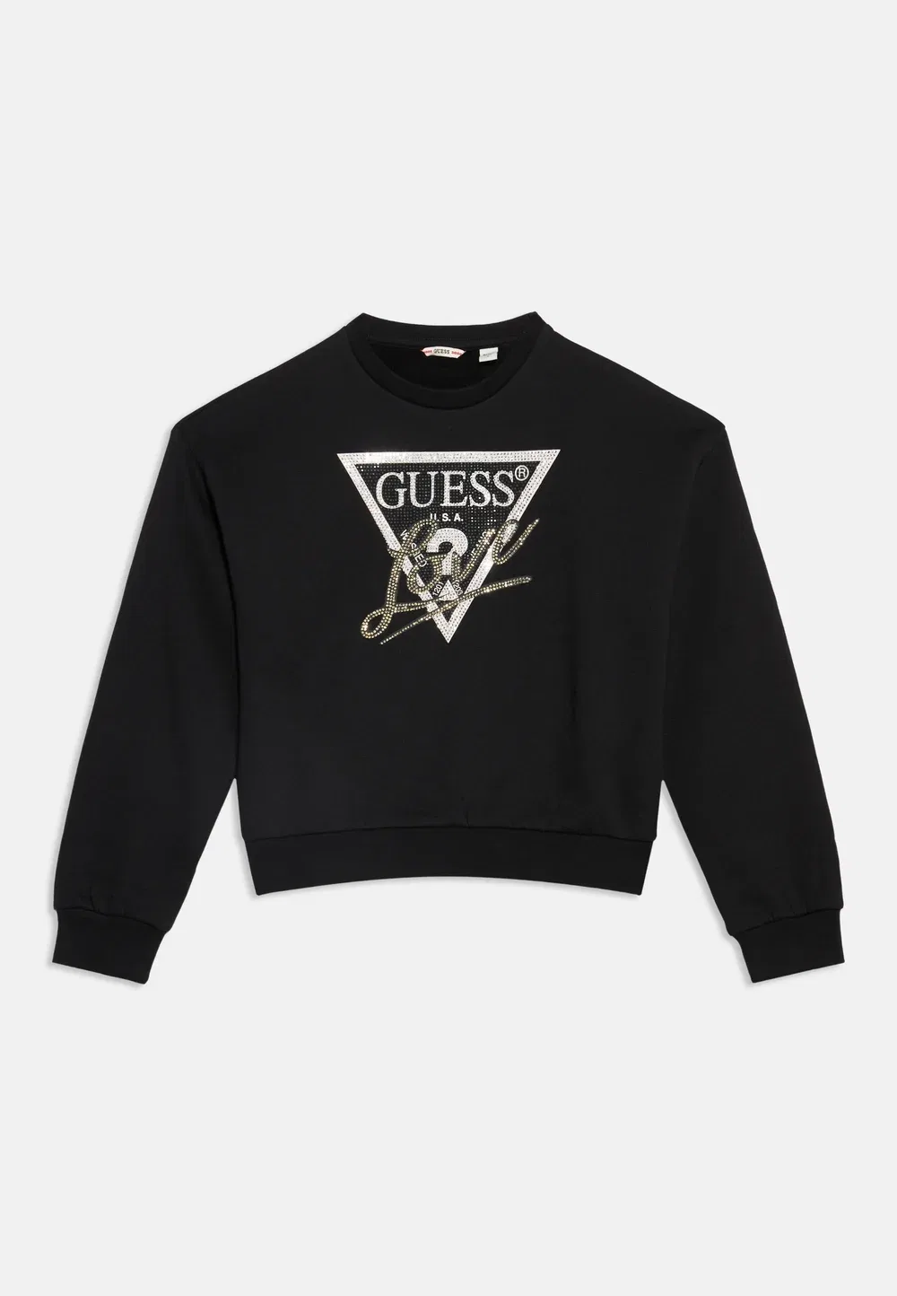 Свободная повседневная спортивная толстовка Guess, Jet Black — фото 3