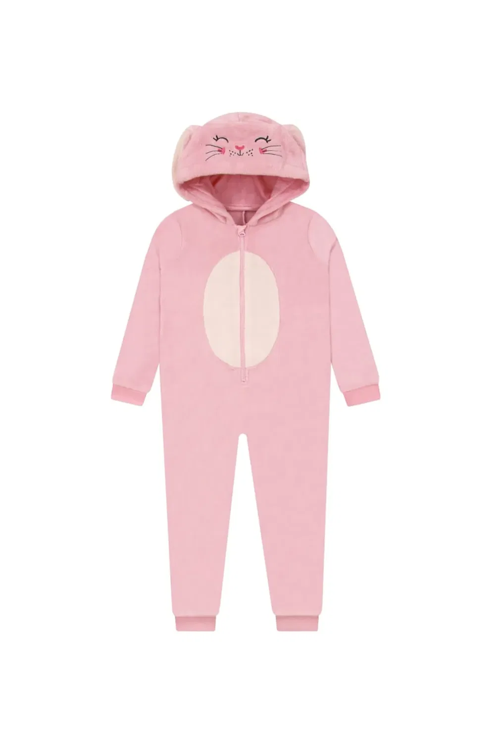 Детский флисовый комбинезон с 3D ушками Bunny Harry Bear, Pink