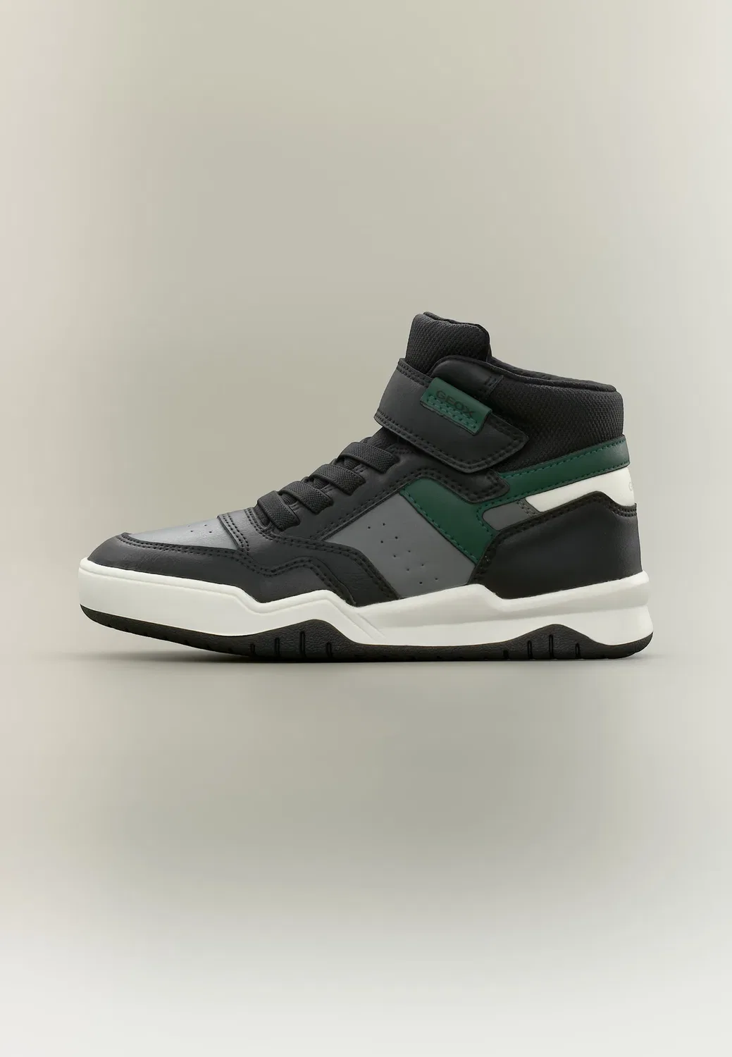 Мальчик из Перта - высокие кроссовки Geox, Black/Green
