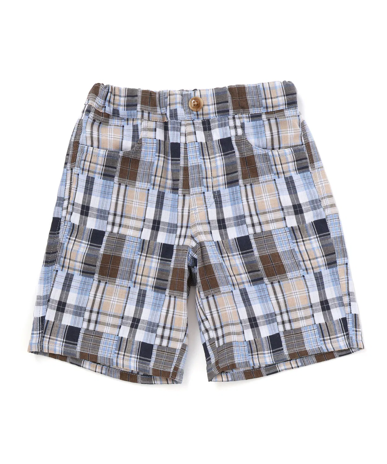 Детские шорты с принтом в клетку, модель Check Shorts SLAP SLIP, Red — фото 4