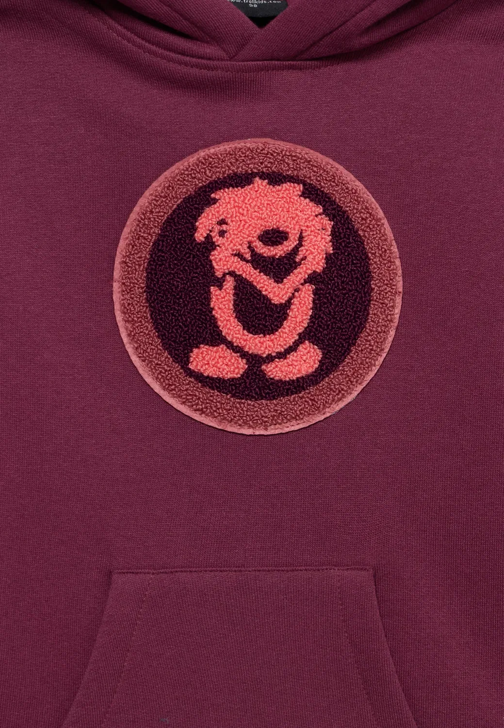 Детский свитер унисекс - худи Trollkids, Deep Ruby/Frozen Berry/Pink Salmon — фото 3