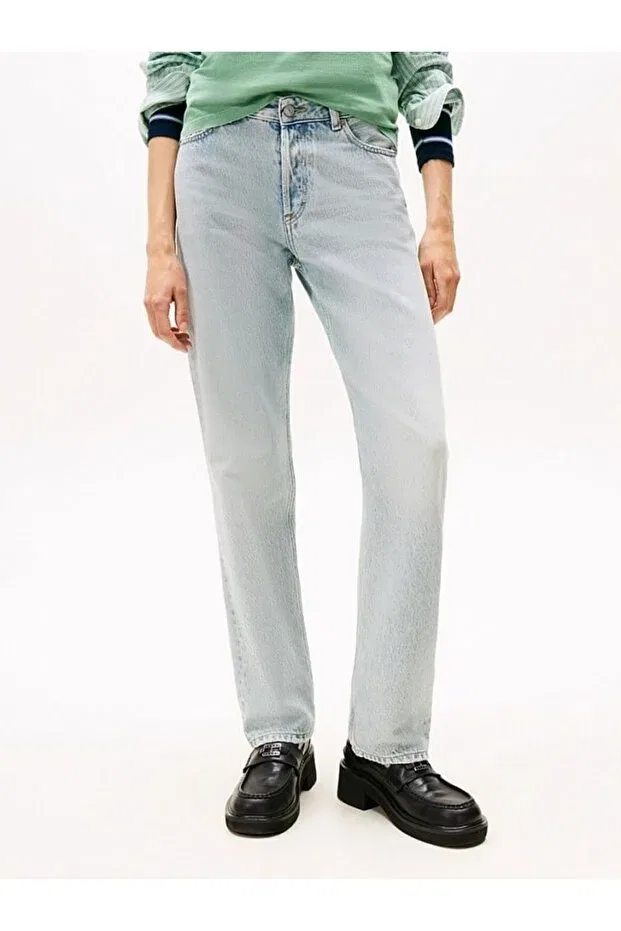 Женские джинсы прямого кроя Tommy Hilfiger, Light Blue