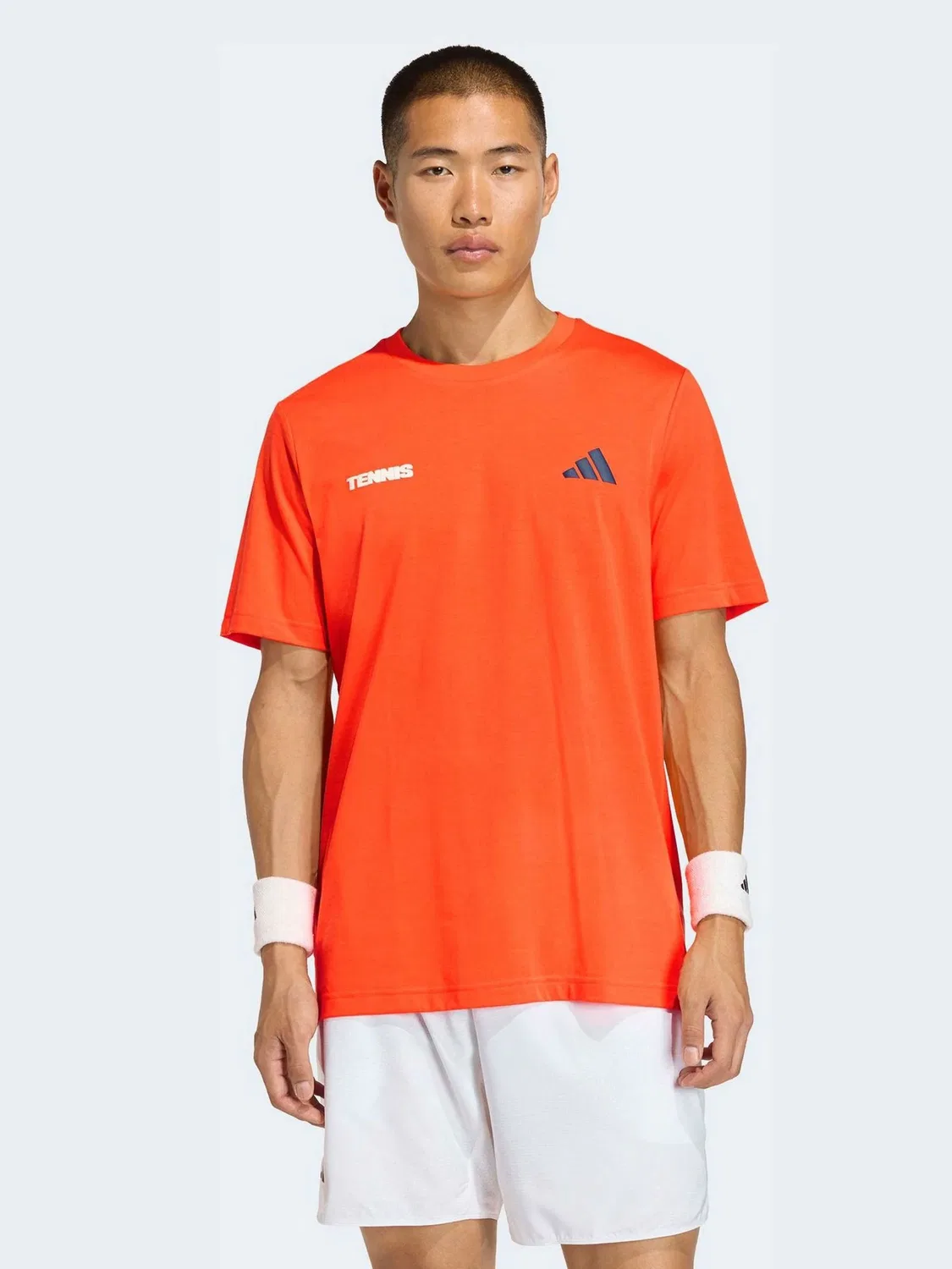 Футболка теннисная с принтом Hot Egg adidas, оранжевый