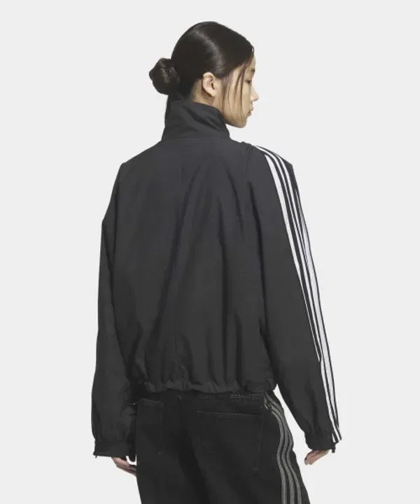 Тренировочная куртка с 3 полосками Adidas, черный — фото 2