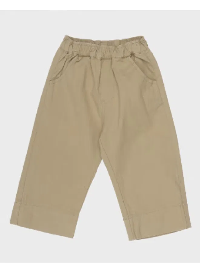 Брюки на резинке прямые хлопковые Zara, хаки