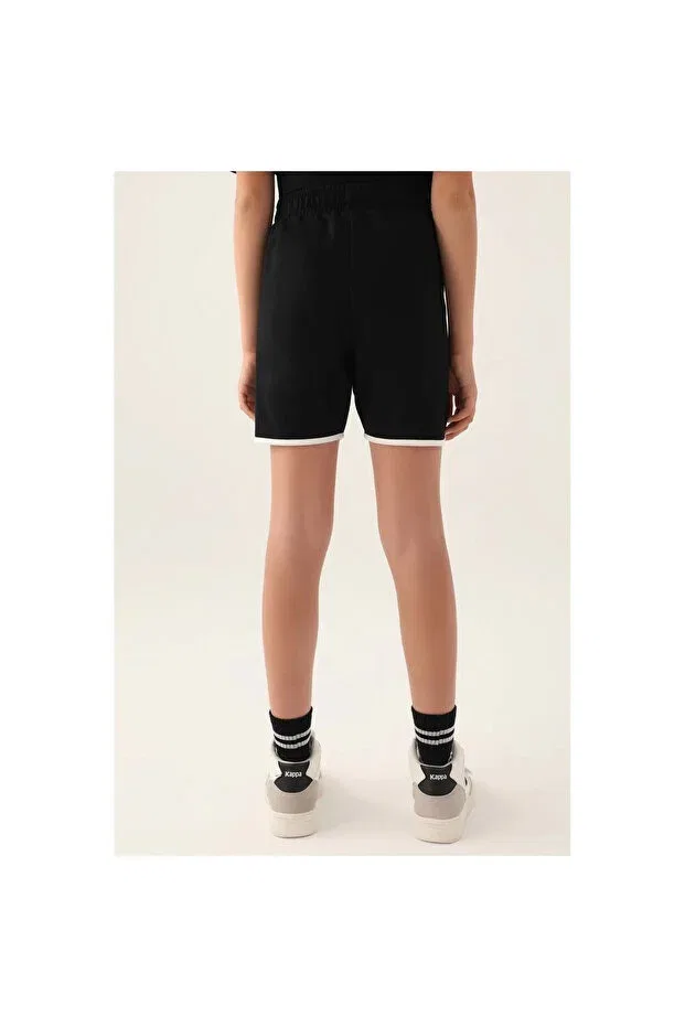 Детские шорты для девочек хлопковые Authentic Kappa, Dark Anthracite — фото 3
