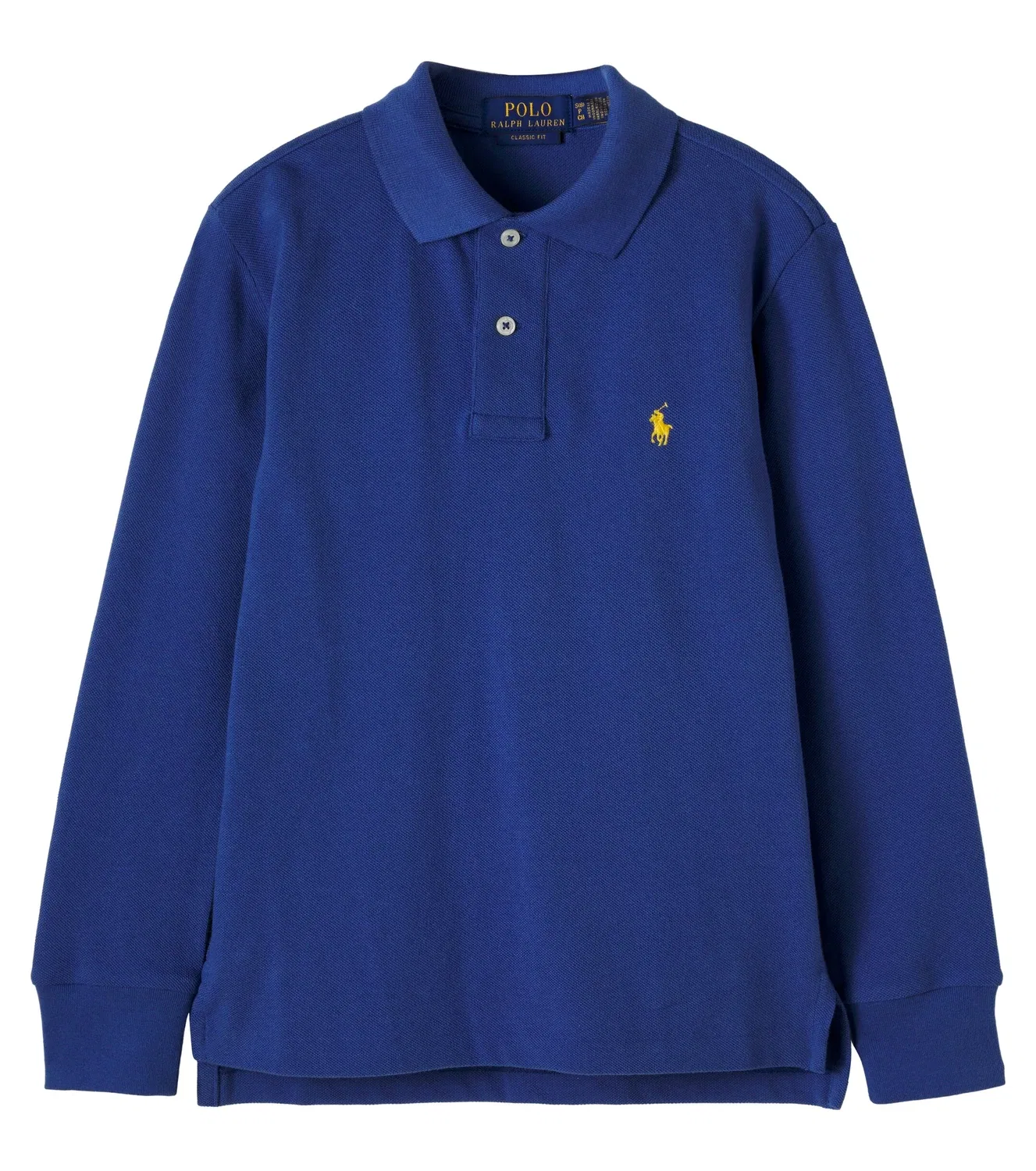 Рубашка-поло из хлопкового пике Polo Ralph Lauren Kids, синий