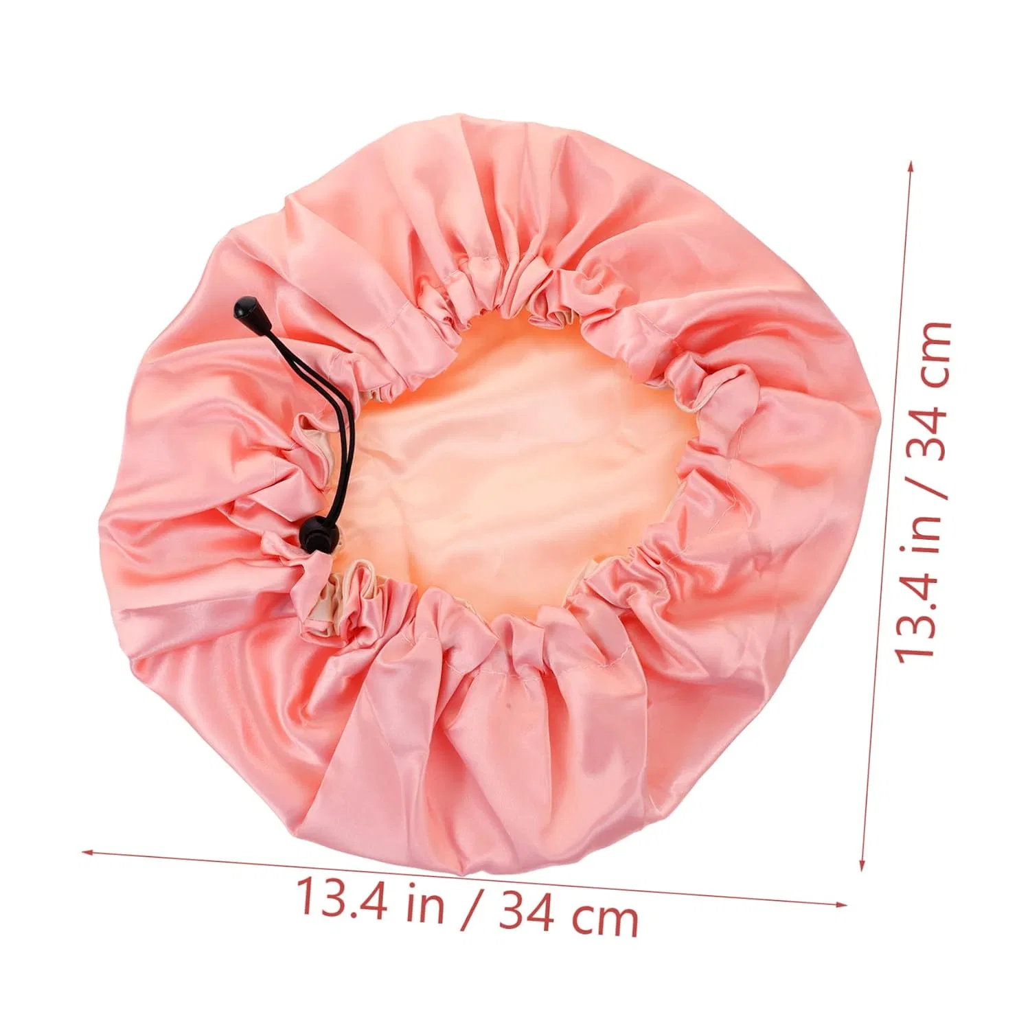 Двойная сатиновая шапочка для душа Healeved, 4 шт, 34x34x0.6 см, Rosa Grau — фото 2