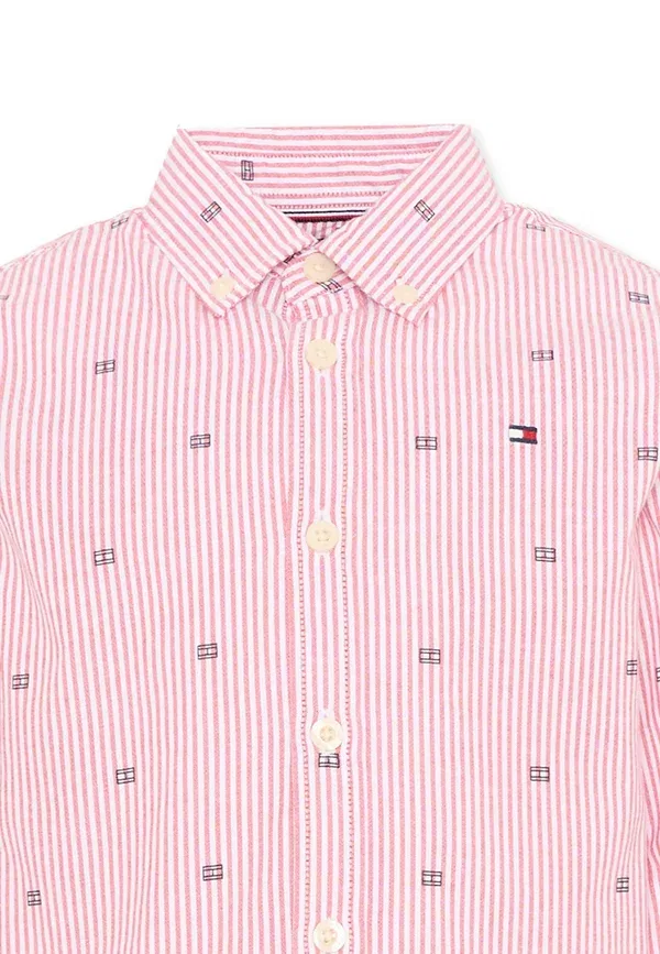 Рубашка хлопковая Striped Tommy Hilfiger красный — фото 3