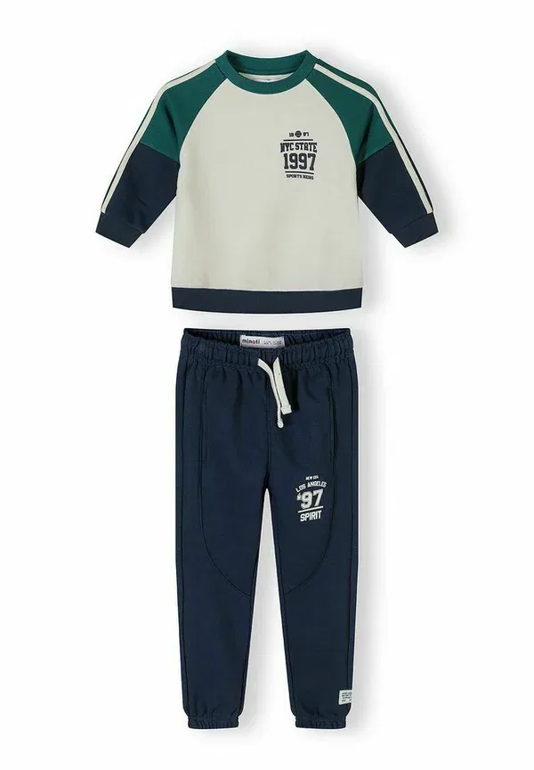 Спортивный костюм с принтом Set Minoti, Navy, Cream, темно-синий/кремовый — фото 2