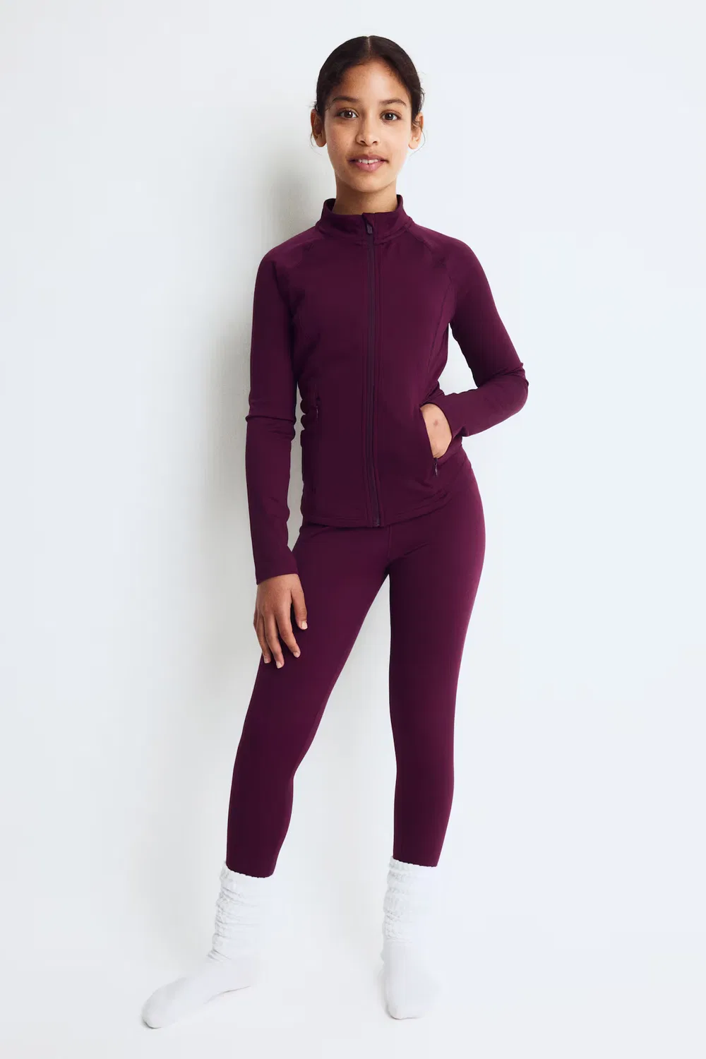 Спортивные леггинсы с технологией Drymove H&M, Lila
