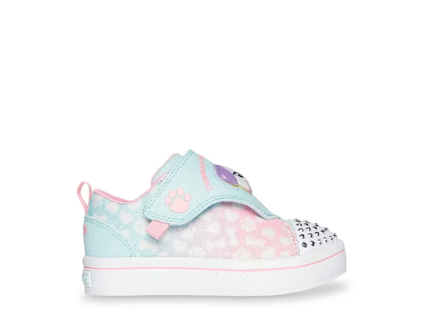 Кроссовки с подсветкой Twinkle Toes Twi-Lites Twinkle Pets Skechers, Light Pink/Mint Green — фото 3