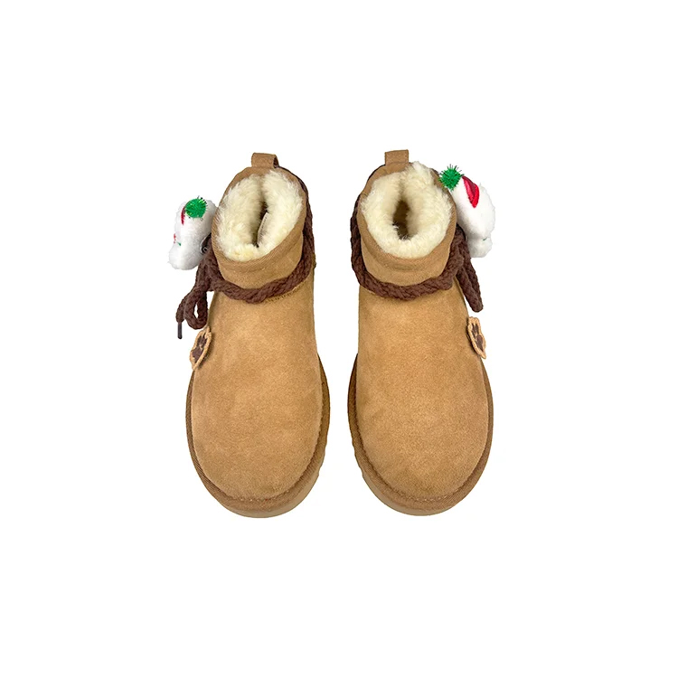 Ботинки женские короткие UGG, коричневый — фото 4