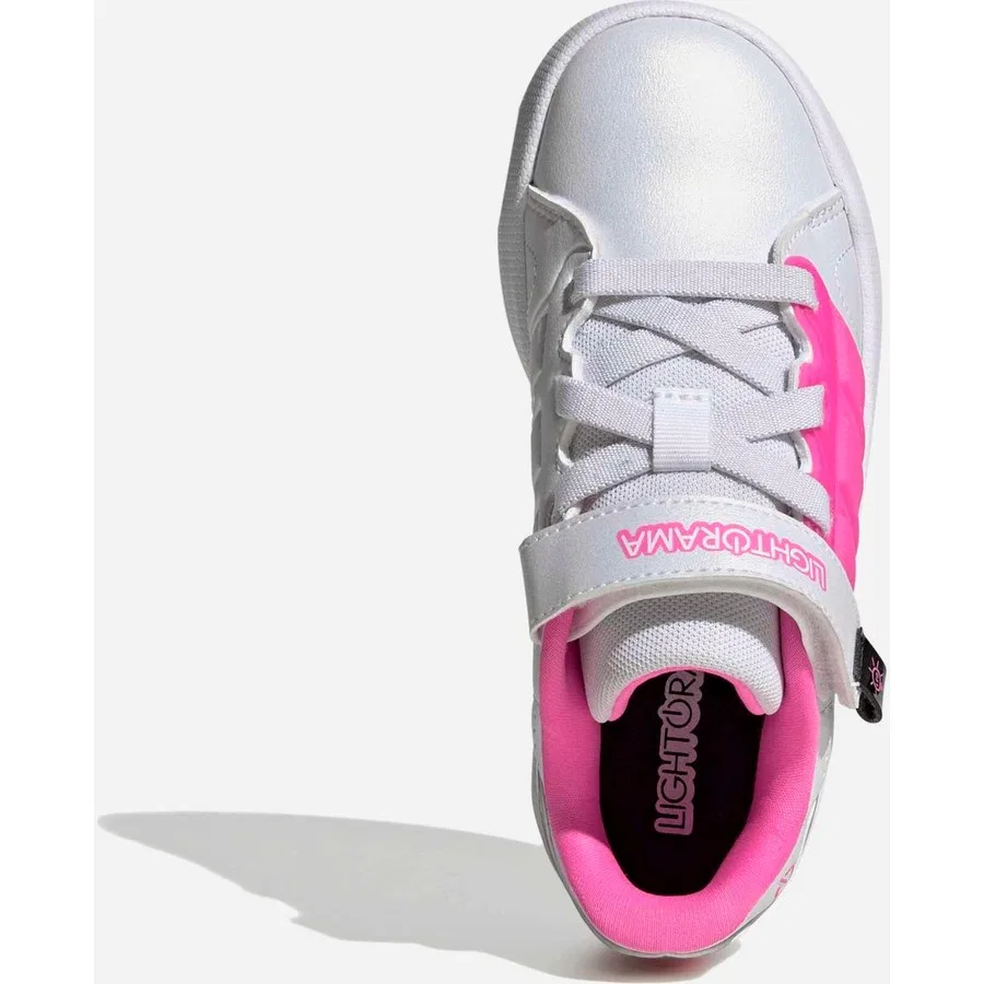 Детские спортивные кроссовки Lightorama Court El C adidas, Белый — фото 3