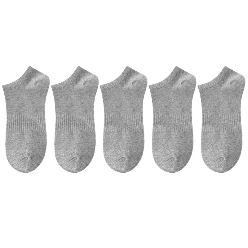 Детские носки-невидимки 5 пар, Ankle Socks Unisex 5 Pack, MIIOW, Gray