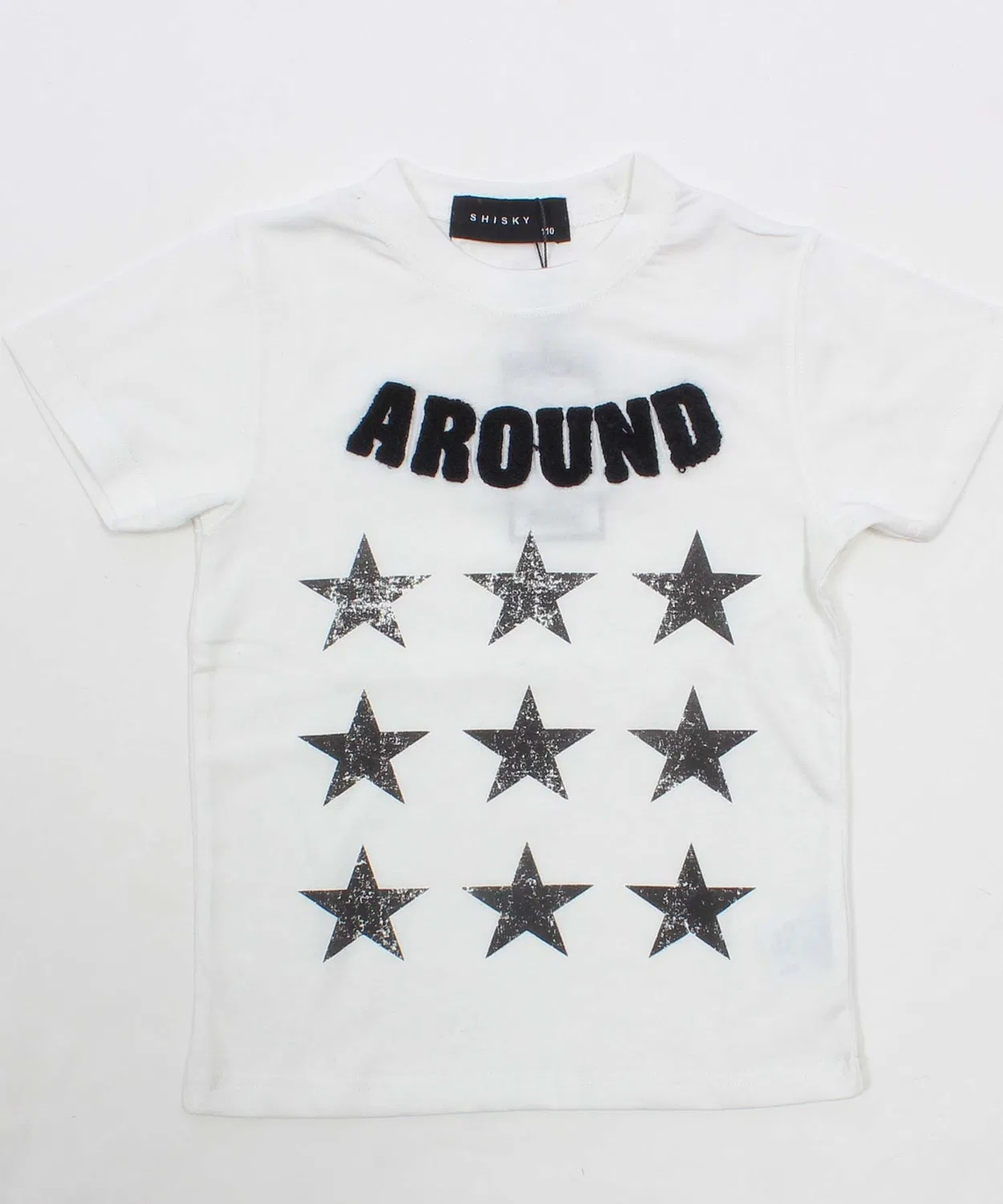 Детская футболка с принтом Sagara Logo Star SHISKY, Off White