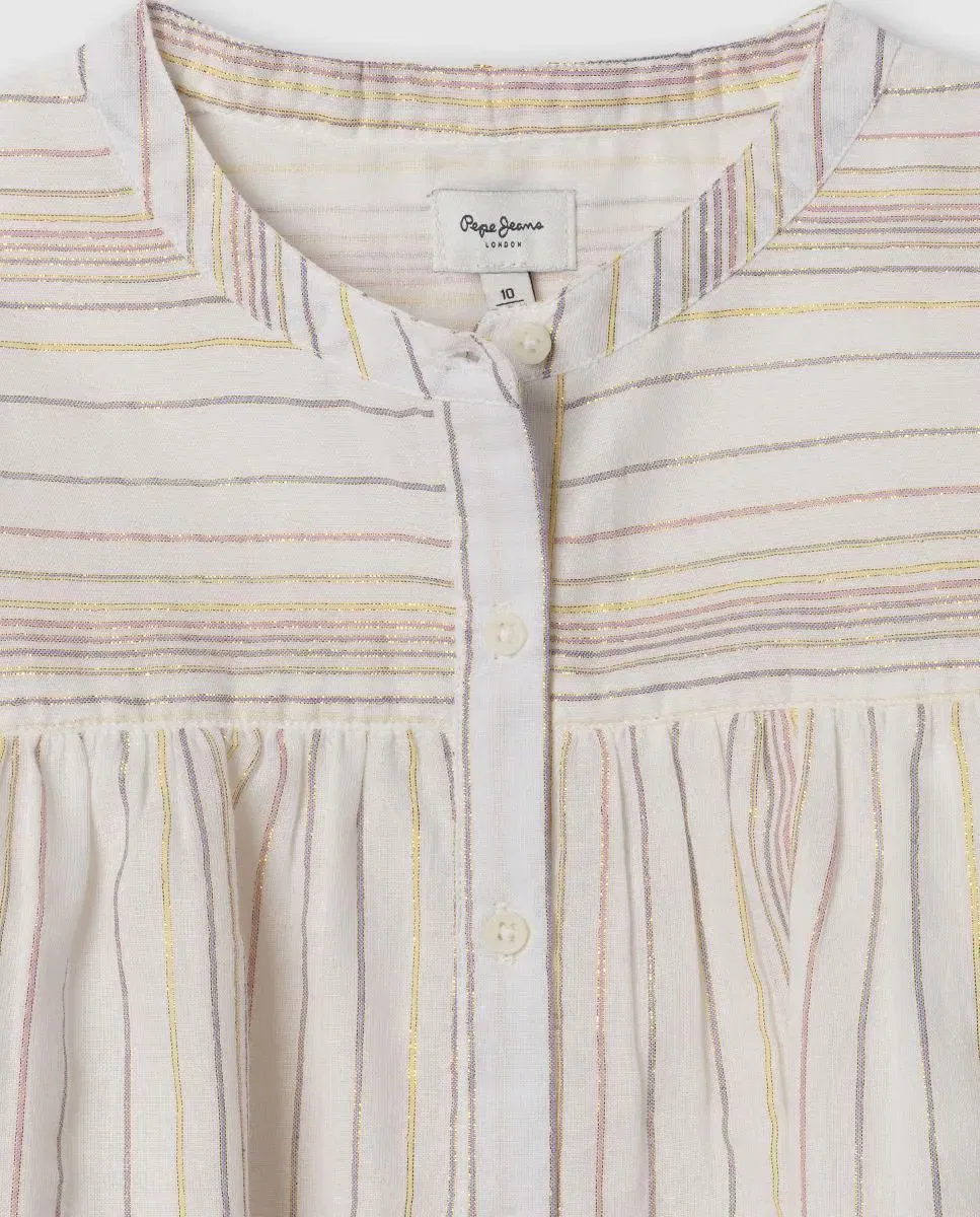 Детская рубашка для девочек с принтом Hinny Pepe Jeans, Multicolor — фото 3