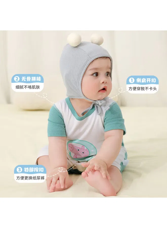 Боди-комбинезон с коротким рукавом из хлопка Peppa Pig, зеленый — фото 4