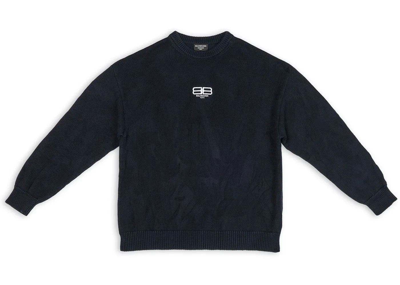 Мужской свитшот с вышивкой Balenciaga, Navy