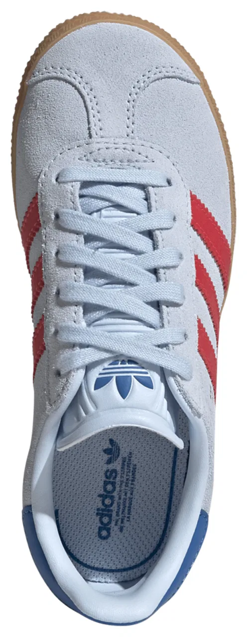 Кроссовки для мальчиков Gazelle Adidas, цвет Crystal Sky/Semi Lucid Red/Bluebird — фото 4