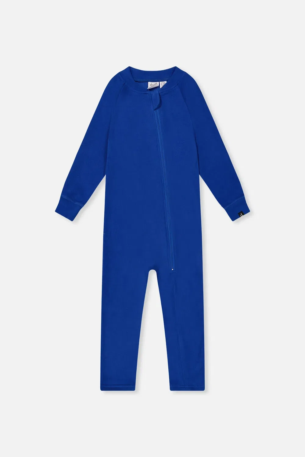 Детский комбинезон-термобелье с асимметричной молнией Deux par Deux, Royal Blue