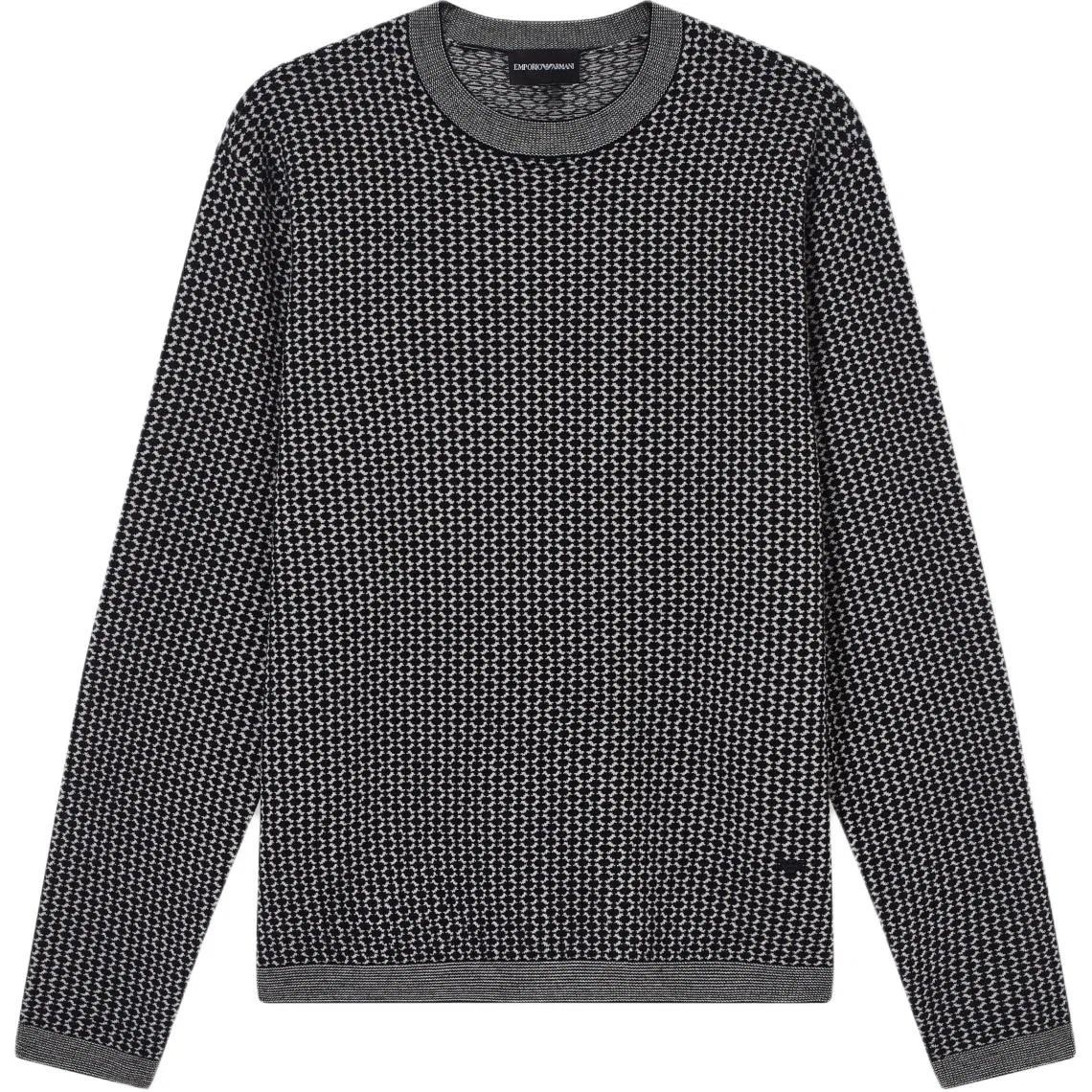 Мужской свитер с круглым вырезом EMPORIO ARMANI, Blue